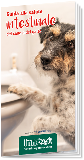 Copertina della "Guida alla salute intestinale del cane e del gatto"
